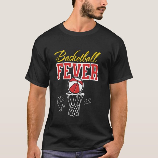 Basketball Fever Women's Basketball T Shirt (Framsida)