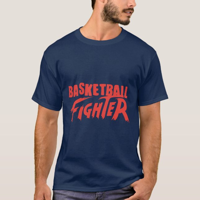 basketball fighter t shirt (Framsida)