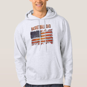 "Basketball Flagga-Bold Patriotic Sports Design, P Hoodie