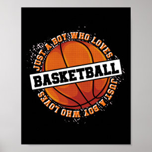 Basketball Fläkt Basketball Player Boys Sport Bask Poster