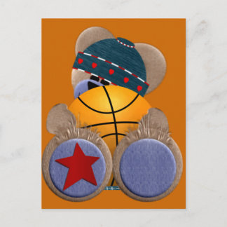 Basketball Fläkt Bear Vykort