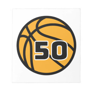 Basketball Fläkt Favorite Jersey nummer #50 Anteckningsblock