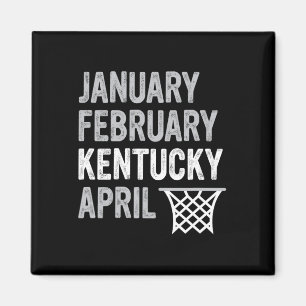 Basketball Fläkt - januari Kentucky April Magnet