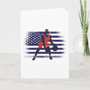 Basketball Fläkt Jersey USA flagga Kort
