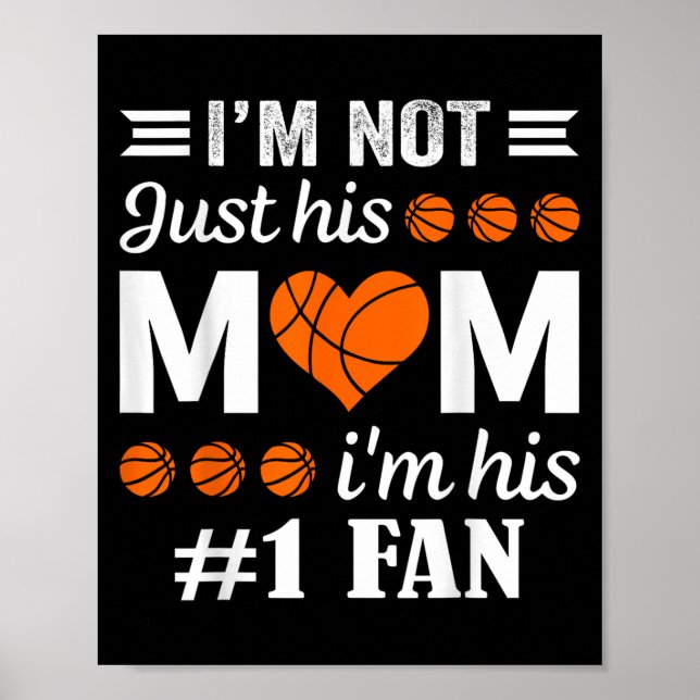 Basketball Fläkt Mamma-citat Poster (Framsidan)