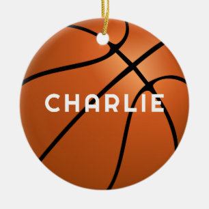 Basketball Fläkt Namn jul Julgransprydnad Keramik