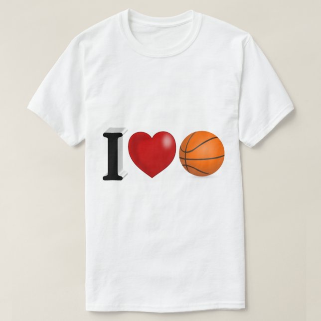 Basketball Fläkt T Shirt (Design framsida)