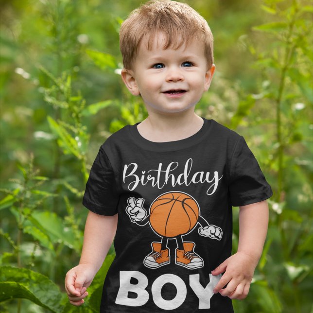 Basketball Födelsedags T-Shirt för Pojkar (Skapare uppladdad)