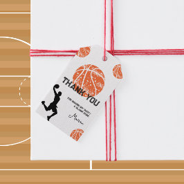 Basketball Födelsedagsfest Tack Presentetikett