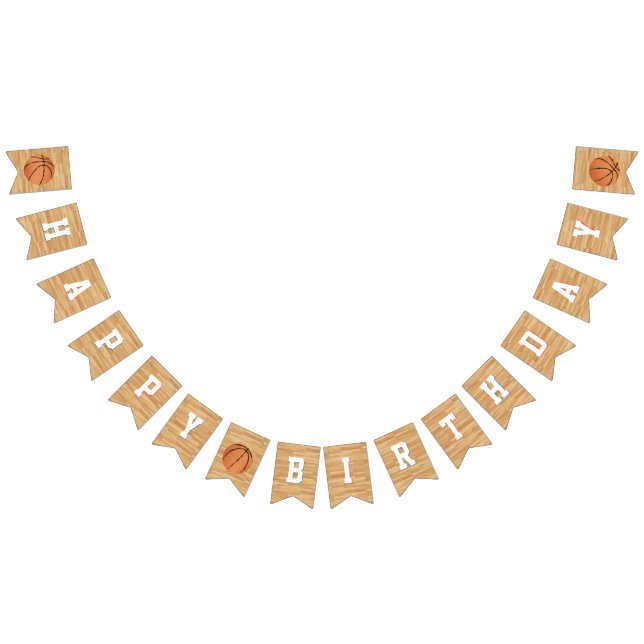 Basketball-Födelsedagsfest Vimplar (Alla)