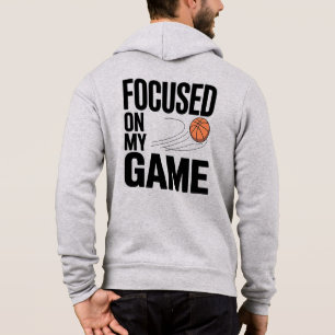 Basketball fokuserad Manar Hoodie ZIP-UP T Shirt
