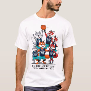 Basketball Fox Outfoxed Competition Manar Tecknad T Shirt