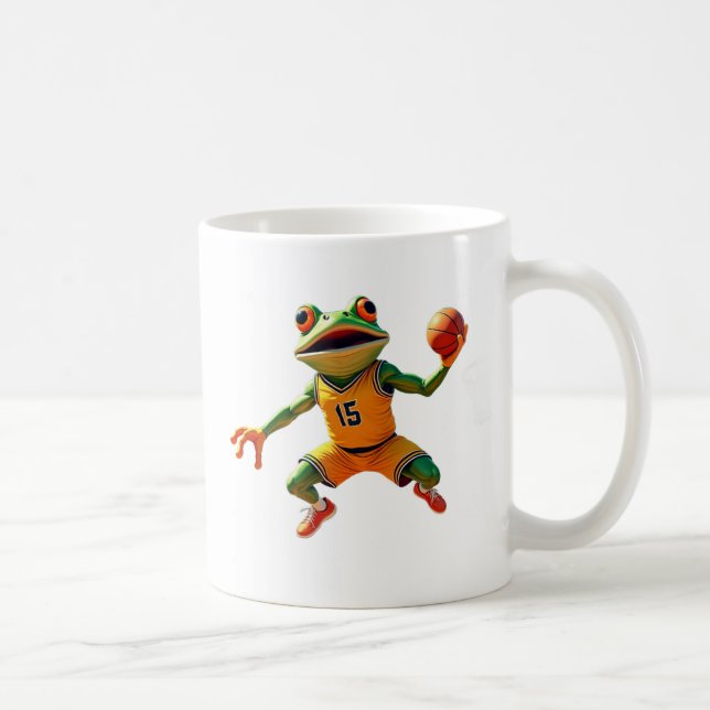 Basketball Frog lämnat hand mugg (Höger)