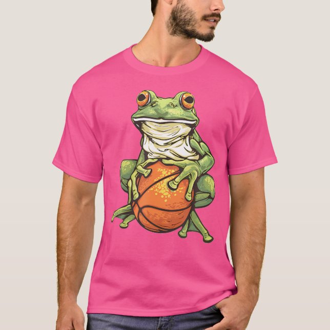 Basketball Frog T Shirt (Framsida)