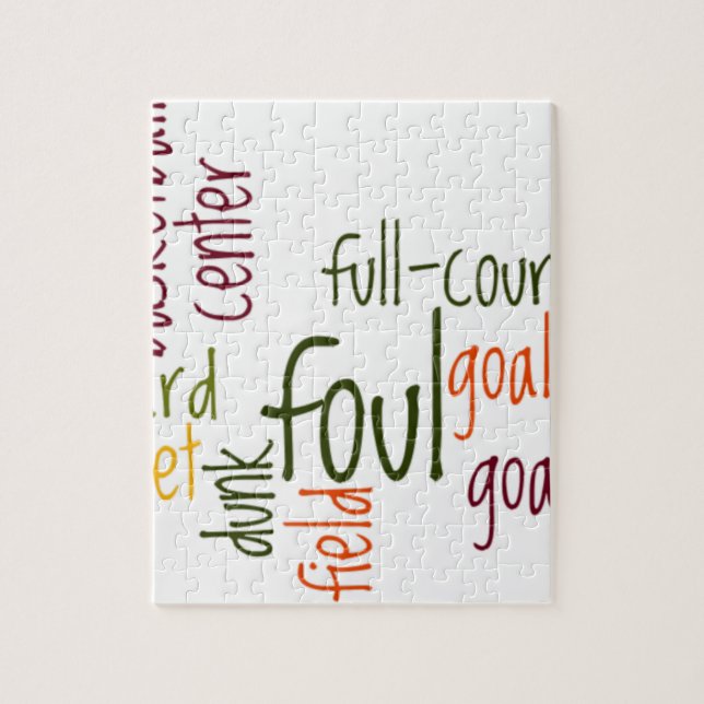 Basketball Game Bevackert fantastisk-citattecken Pussel (Vertikal)