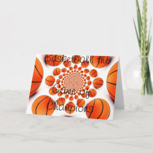 BASKETBALL-GAME-gratulationskort Kort