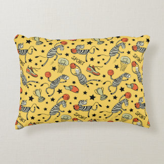 Basketball game seamless pattern with doodle cute  prydnadskudde