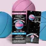 Basketball Gender Reveal Biljett Inbjudningar<br><div class="desc">Den här Basketball Gender Reveal Biljett är perfekten inbjudan för din basketbollsliknande gender avslöjar party!</div>