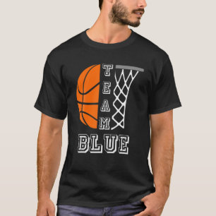 Basketball Gender Reveal Team Blue Boy T Shirt