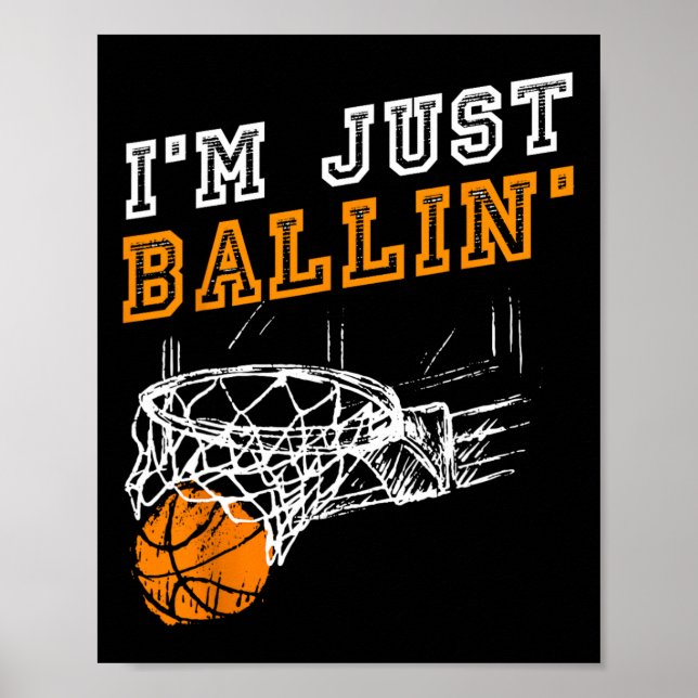 Basketball Gift for Coach Player Boys Girls Manar  Poster (Framsidan)