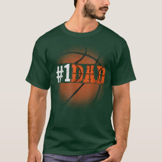 Basketball Gift för pappa från Son och dotter 1 T Shirt