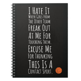 Basketball Gifts Girls Player Women Female For Her Anteckningsbok