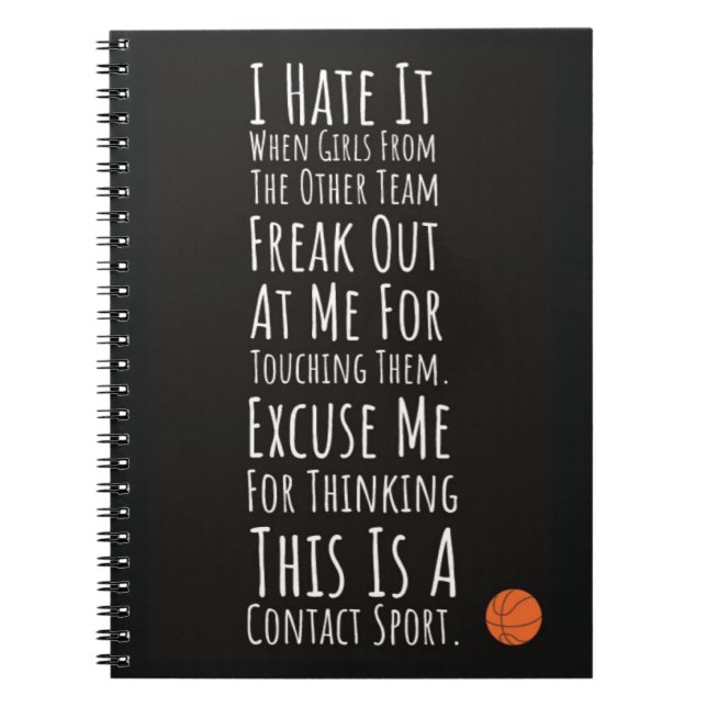 Basketball Gifts Girls Player Women Female For Her Anteckningsbok (Framsidan)