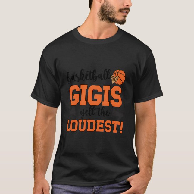 Basketball Gigi Grandma Gigi Of A Basketball Playe T Shirt (Framsida)