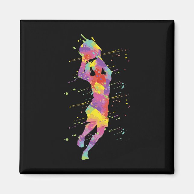 Basketball Girl 2 Magnet (Framsidan)