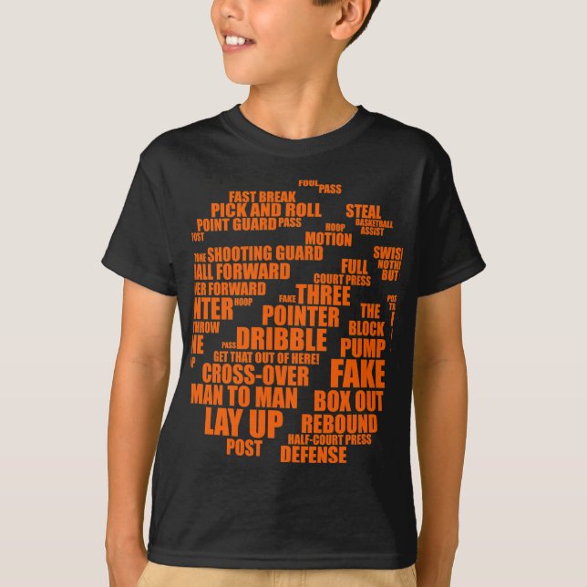 Basketball - Girl B-boll Typography Tee (Framsida)