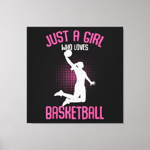 Basketball Girl Canvastryck