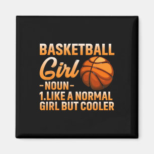 Basketball Girl Definition Basket Boll Woman Sport Magnet