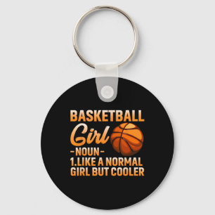 Basketball Girl Definition Basket Boll Woman Sport Nyckelring