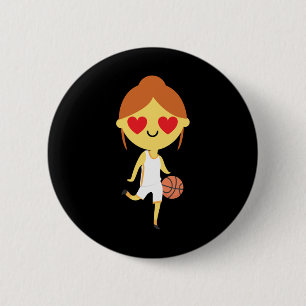 Basketball Girl Emoji Knapp
