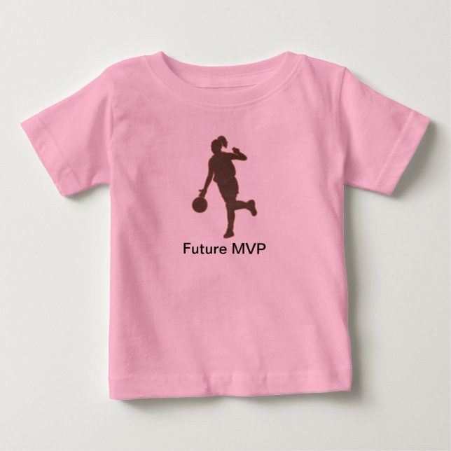 Basketball Girl Future MVP Romper Tee (Framsida)