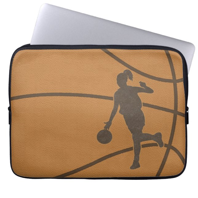 Basketball Girl Laptop sleeve (Framsidan)