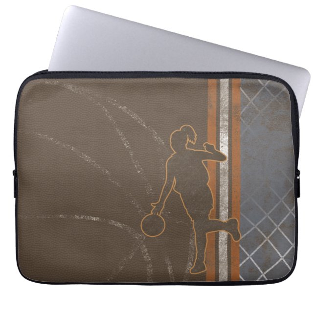 Basketball Girl Laptop sleeve (Framsidan)