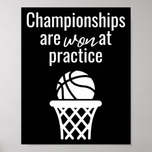 Basketball Girl Motivational Quote Top Poster