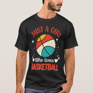 Basketball girl Player Basketballer Sports women f T Shirt