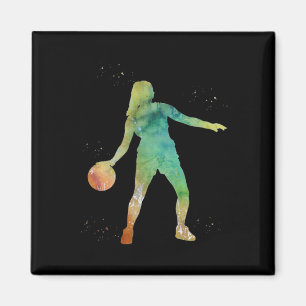 Basketball Girl spelar Magnet