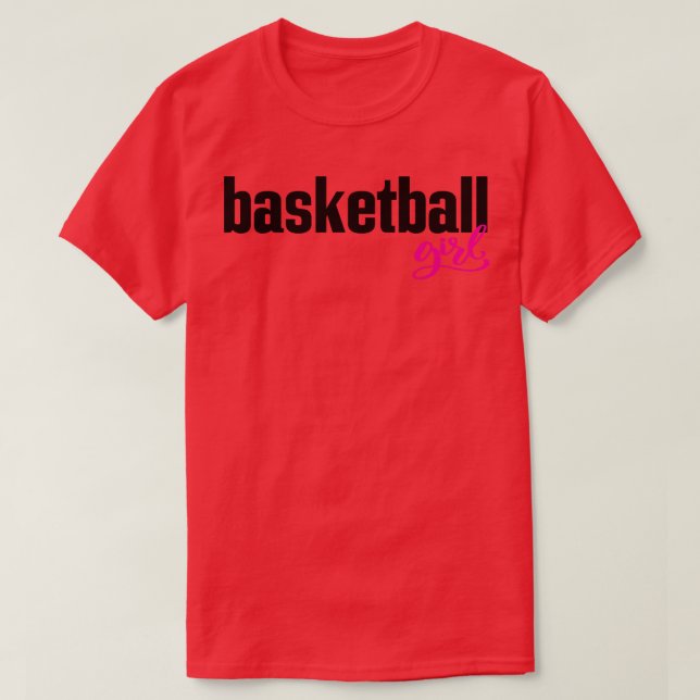 Basketball Girl T Shirt (Design framsida)