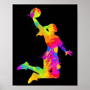 Basketball Girl Women Girls Poster