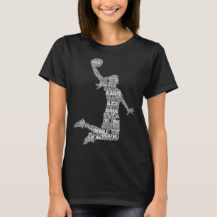 Basketball Girl Women Kids Girls T Shirt