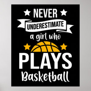 Basketball Girls Gift I Ringar Player Poster