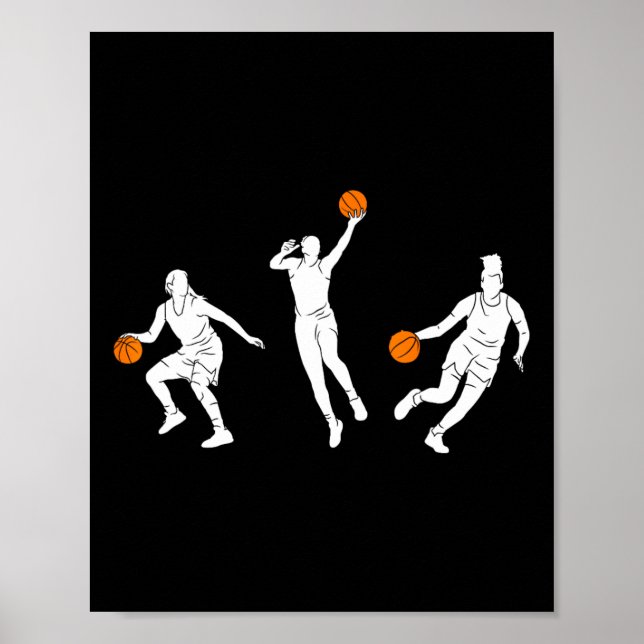 Basketball Girls Kvinnor 1 Poster (Framsidan)