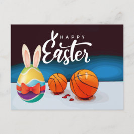 Basketball Glad påsk Helgdag till Player Helg Vykort