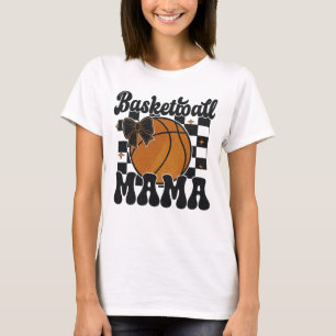 Basketball Glitter Shirt Design med Bow T
