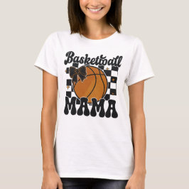Basketball Glitter Shirt Design med Bow T Shirt