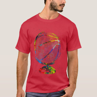Basketball Globe 4 T Shirt