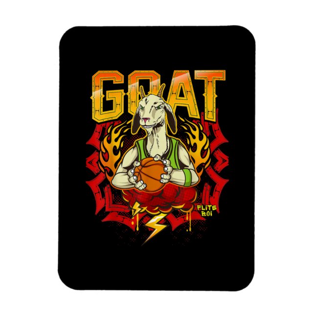 Basketball Goat Gift Magnet (Vertikal)